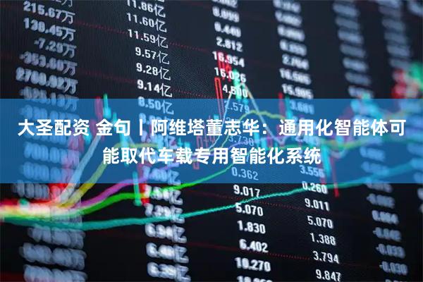 大圣配资 金句丨阿维塔董志华：通用化智能体可能取代车载专用智能化系统