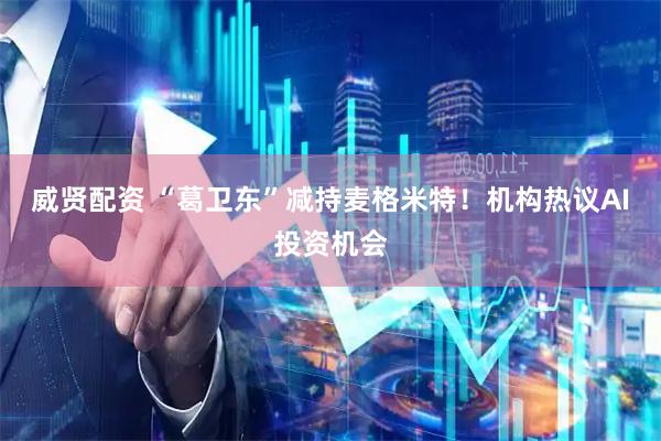 威贤配资 “葛卫东”减持麦格米特！机构热议AI投资机会